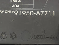 2014-2016 Kia Forte Fusebox Fuse Box Panel Relay Module P/N:91950-A7711 Fits Fits 2014 2015 2016 OEM Used Auto Parts - Oemus