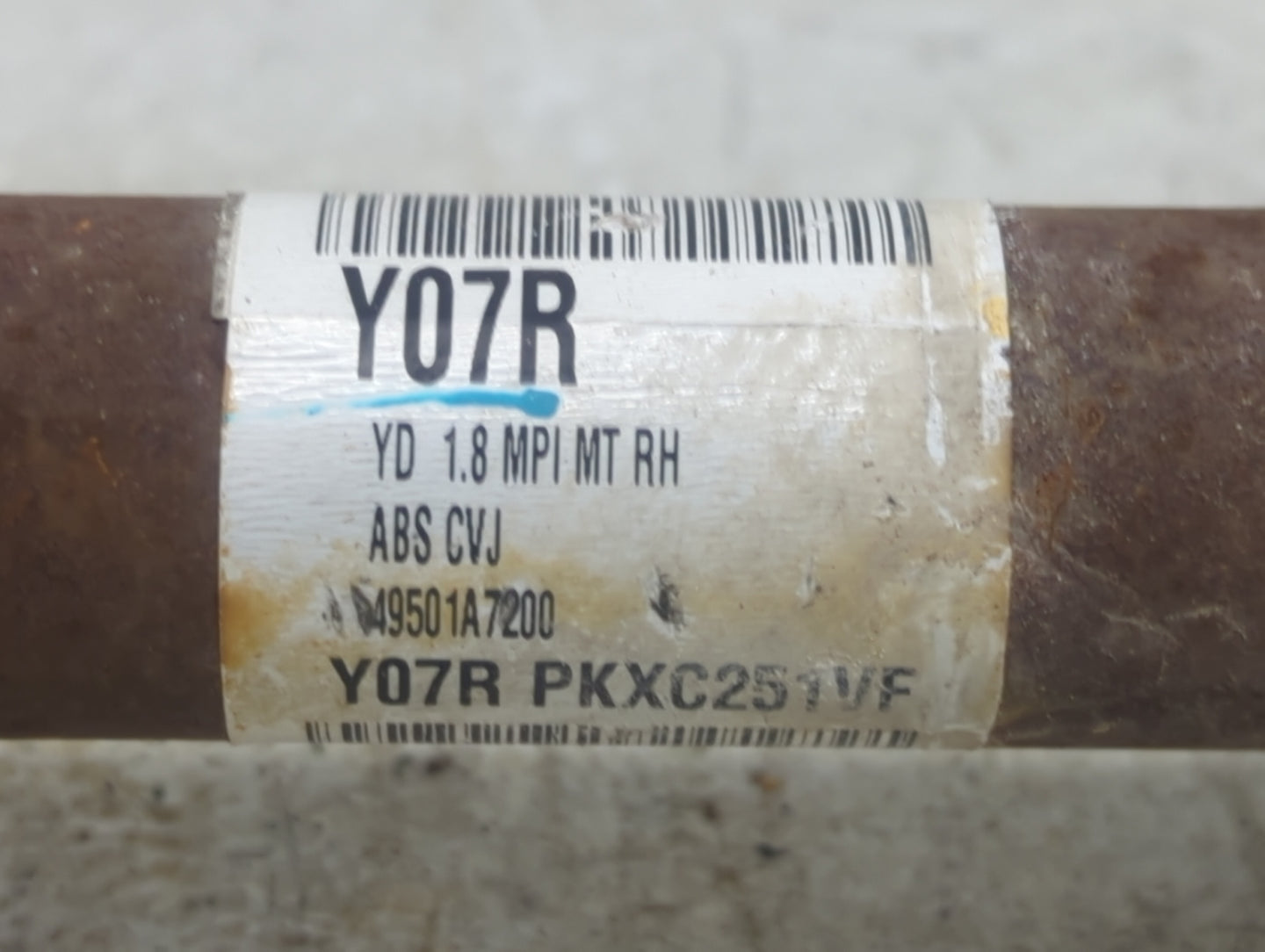 2014-2016 Kia Forte Axle Shaft Front Passenger Cv C/v - Oemusedautoparts1.com