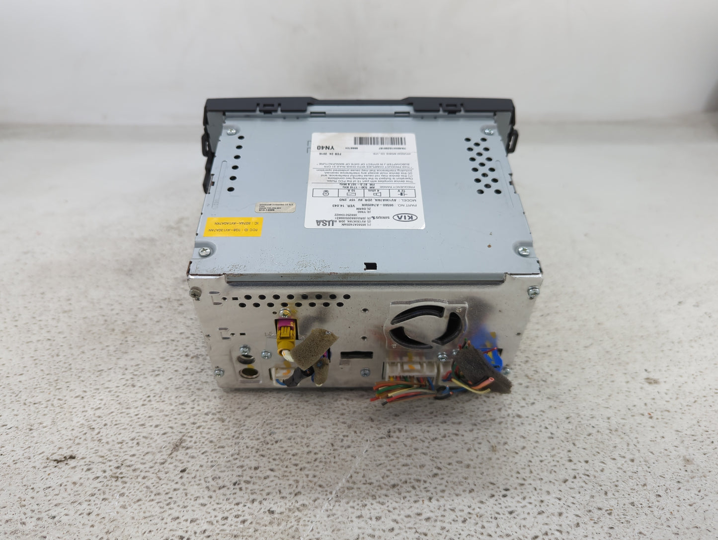 2014-2016 Kia Forte Radio AM FM Cd Player Receiver Replacement P/N:96560-A7405WK Fits Fits 2014 2015 2016 OEM Used Auto Part