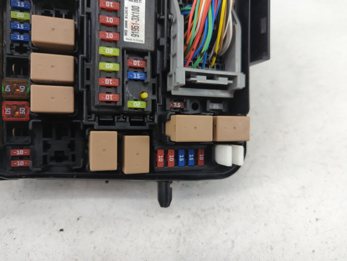 2014-2016 Kia Forte Fusebox Fuse Box Panel Relay Module P/N:91951-3X100 91950-3X510 Fits Fits 2014 2015 2016 OEM Used Auto P