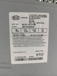 2014-2016 Kia Forte Radio AM FM Cd Player Receiver Replacement P/N:96170-A7171WK AM1A1A7AN,8V Fits Fits 2014 2015 2016 OEM U