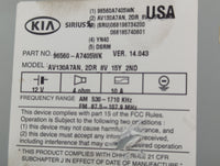 2014-2016 Kia Forte Radio AM FM Cd Player Receiver Replacement P/N:96560-A7405WK 96560A7405WK, AV130A7AN Fits Fits 2014 2015