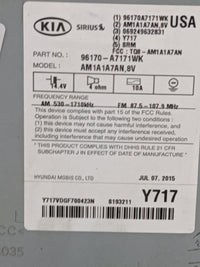 2014-2016 Kia Forte Radio AM FM Cd Player Receiver Replacement P/N:96170-A7171WK AM1A1A7AN,8V Fits Fits 2014 2015 2016 OEM U