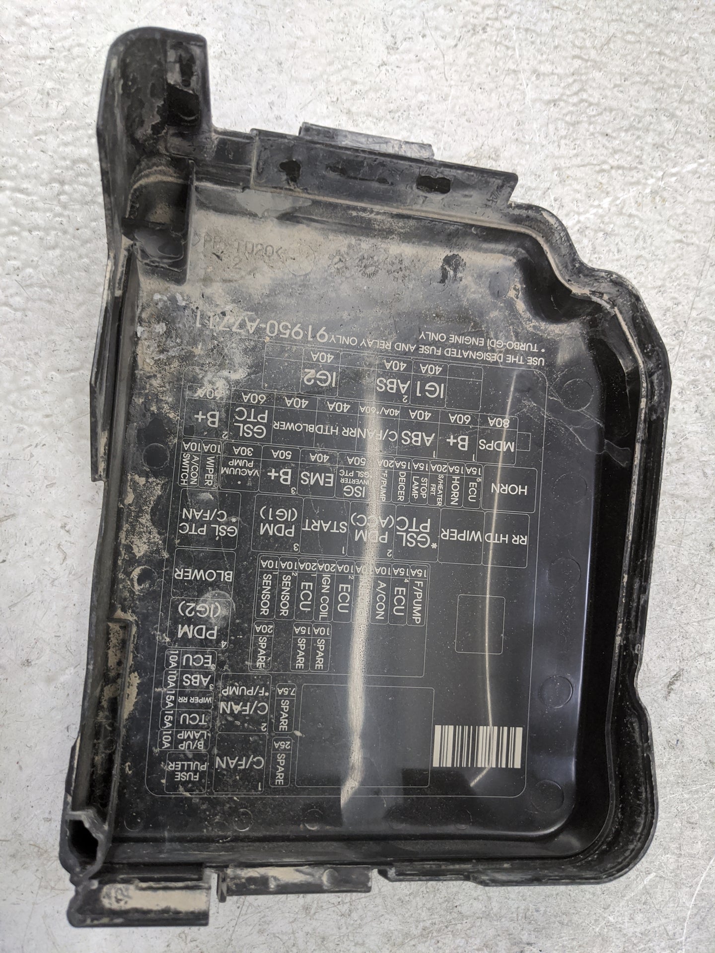 2014-2016 Kia Forte Fusebox Fuse Box Panel Relay Module P/N:91951-3X100 91203-A7482, 91950-A7221 Fits Fits 2014 2015 2016 OE