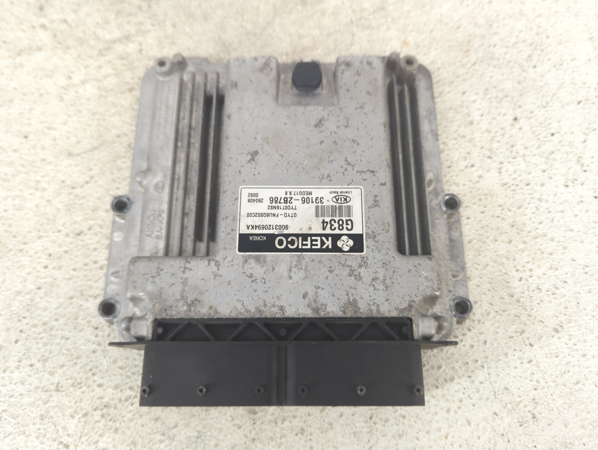 2016 Kia Forte PCM Engine Control Computer ECU ECM PCU OEM P/N:39106-2B786 9003120694KA Fits OEM Used Auto Parts - Oemusedau