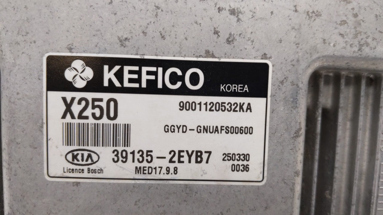 2016 Kia Forte PCM Engine Control Computer ECU ECM PCU OEM P/N:39135-2EYB7 Fits OEM Used Auto Parts - Oemusedautoparts1.com