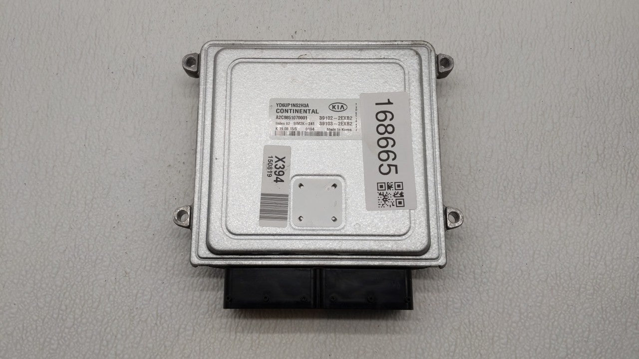 2016 Kia Forte PCM Engine Control Computer ECU ECM PCU OEM P/N:39103-2EXB2 39102-2EXB2, 39106-2EXB2, 39107-2EXB2 Fits OEM Us