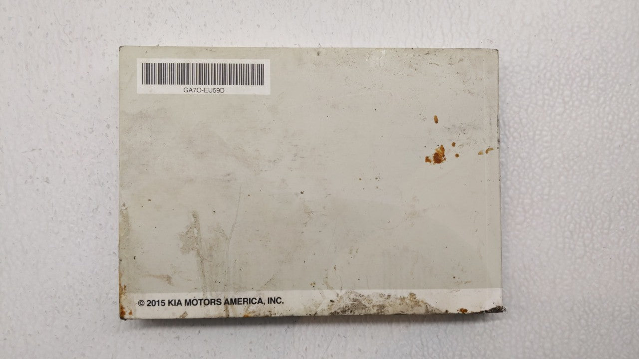 2016 Kia Forte Owners Manual Book Guide P/N:GA7O-EU59D OEM Used Auto Parts - Oemusedautoparts1.com
