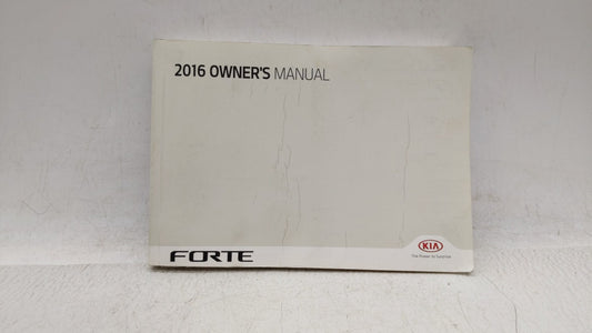 2016 Kia Forte Owners Manual Book Guide OEM Used Auto Parts - Oemusedautoparts1.com