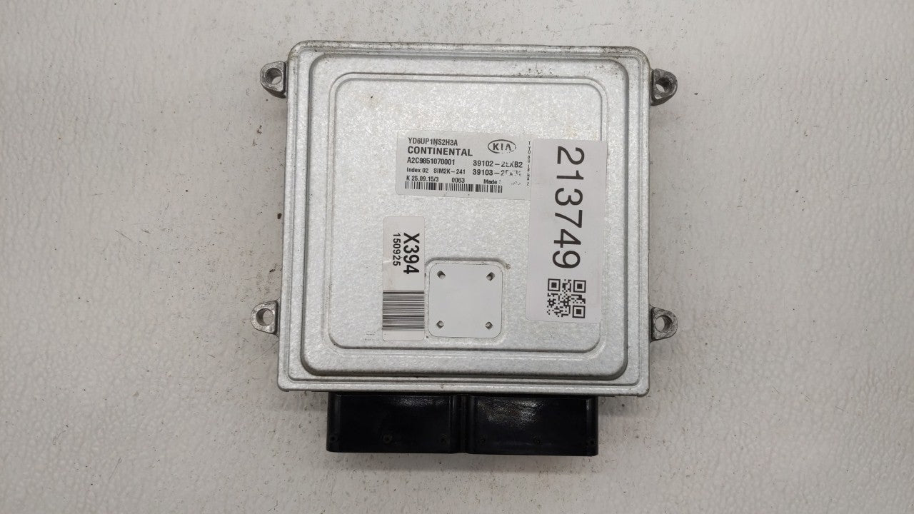 2016 Kia Forte PCM Engine Control Computer ECU ECM PCU OEM P/N:39103-2EXB2 39102-2EXB2, 39106-2EXB2, 39107-2EXB2 Fits OEM Us