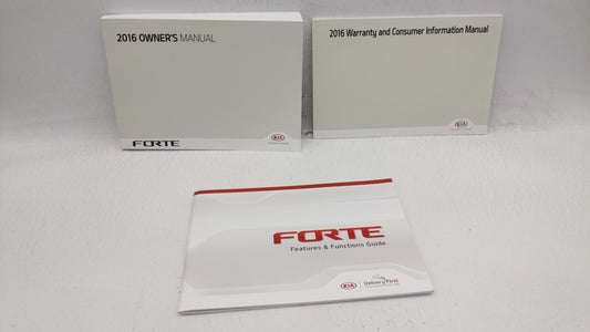 2016 Kia Forte Owners Manual Book Guide OEM Used Auto Parts