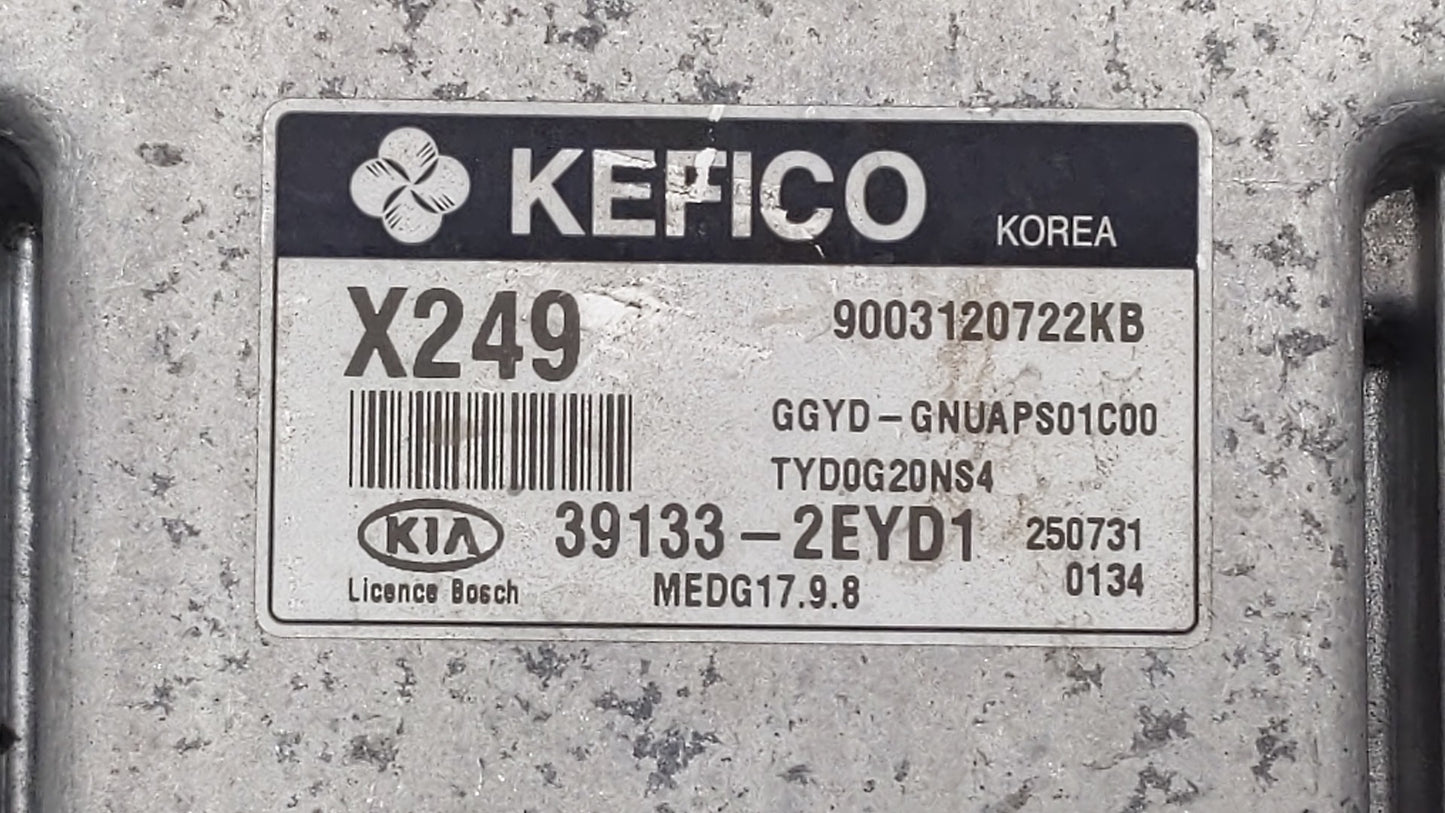 2016 Kia Forte PCM Engine Control Computer ECU ECM PCU OEM P/N:39133-2EYD1 39133-2EYB7 Fits OEM Used Auto Parts - Oemusedaut