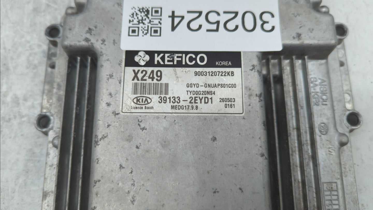 2016 Kia Forte PCM Engine Control Computer ECU ECM PCU OEM P/N:39133-2EYD1 39133-2EYB7 Fits OEM Used Auto Parts - Oemusedaut