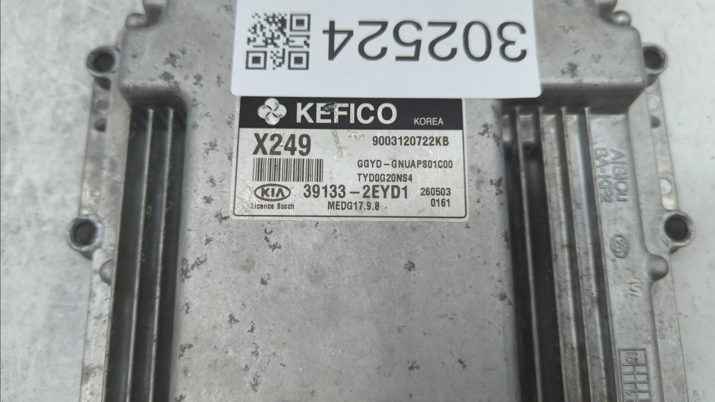 2016 Kia Forte PCM Engine Control Computer ECU ECM PCU OEM P/N:39133-2EYD1 39133-2EYB7 Fits OEM Used Auto Parts - Oemusedaut