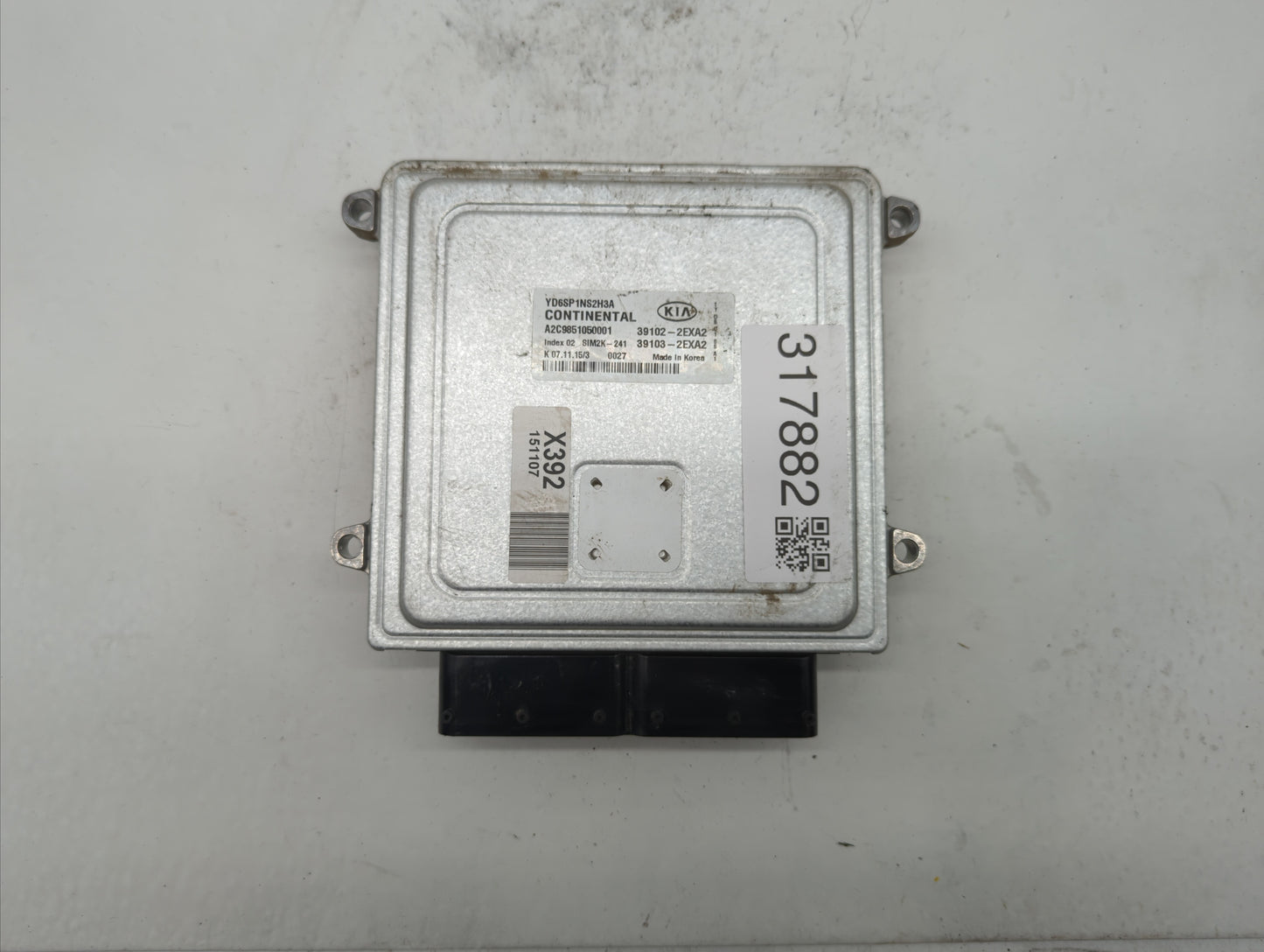2016 Kia Forte PCM Engine Control Computer ECU ECM PCU OEM P/N:39103-2EXA2 39102-2EXA2, 39102-2EXB2, 39103-2EXB2 Fits OEM Us