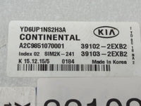 2016 Kia Forte PCM Engine Control Computer ECU ECM PCU OEM P/N:39103-2EXB2 39102-2EXB2 Fits OEM Used Auto Parts - Oemusedaut
