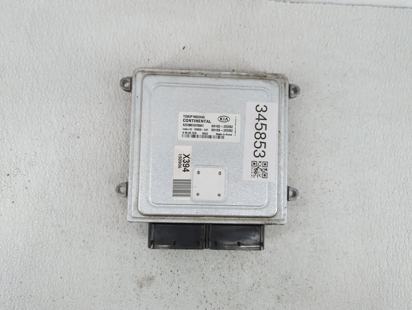 2016 Kia Forte PCM Engine Control Computer ECU ECM PCU OEM P/N:39103-2EXB2 39102-2EXB2, 39106-2EXB2, 39107-2EXB2 Fits OEM Us