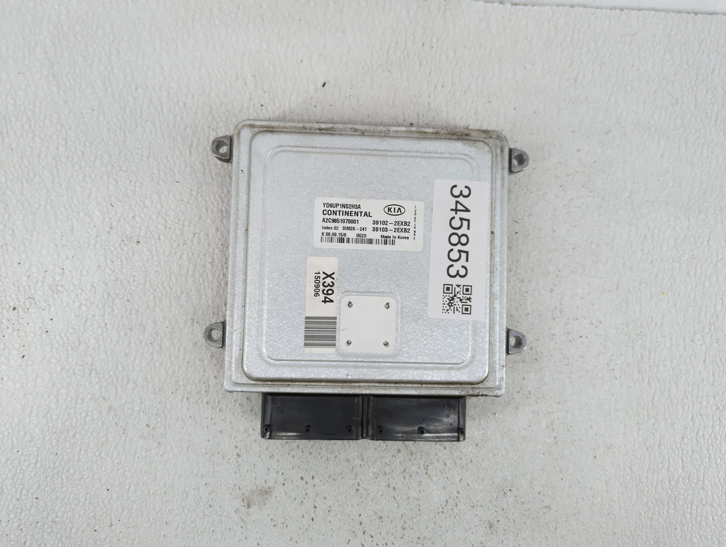 2016 Kia Forte PCM Engine Control Computer ECU ECM PCU OEM P/N:39103-2EXB2 39102-2EXB2, 39106-2EXB2, 39107-2EXB2 Fits OEM Us