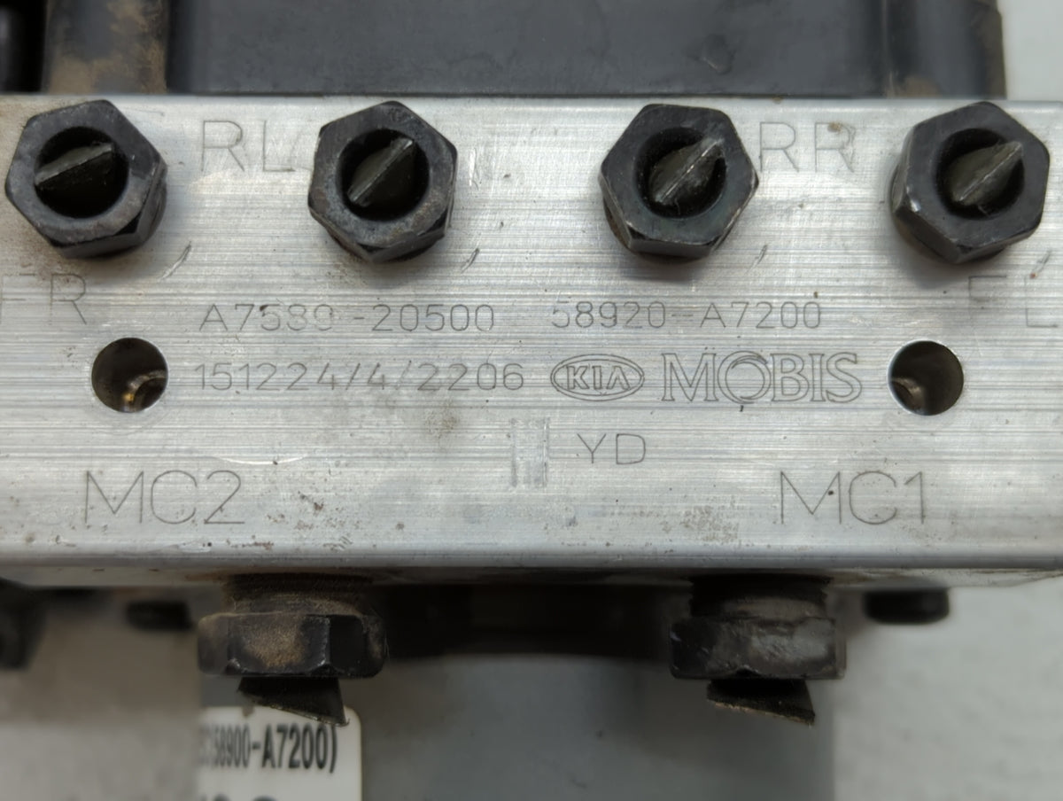 2014-2016 Kia Forte Anti-Lock Brake ABS Pump Module Actuator OEM P/N:58920-A7200 Fits Fits 2014 2015 2016 OEM Used Auto Part