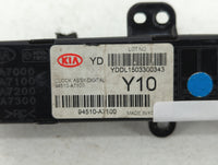 2016 Kia Forte CLOCK Black - Oemusedautoparts1.com