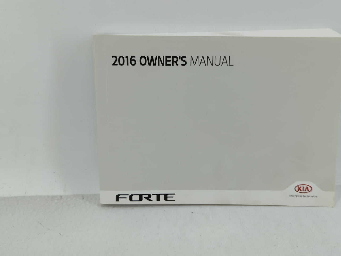 2016 Kia Forte Owners Manual Book Guide OEM Used Auto Parts - Oemusedautoparts1.com