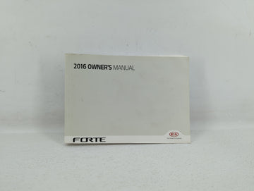 2016 Kia Forte Owners Manual Book Guide OEM Used Auto Parts - Oemusedautoparts1.com