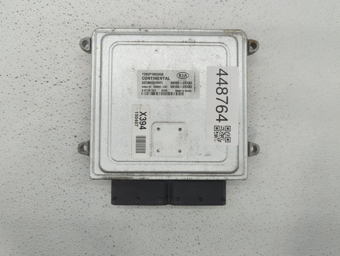 2016 Kia Forte PCM Engine Control Computer ECU ECM PCU OEM P/N:39103-2EXB2 39102-2EXB2, 39106-2EXB2, 39107-2EXB2 Fits OEM Us