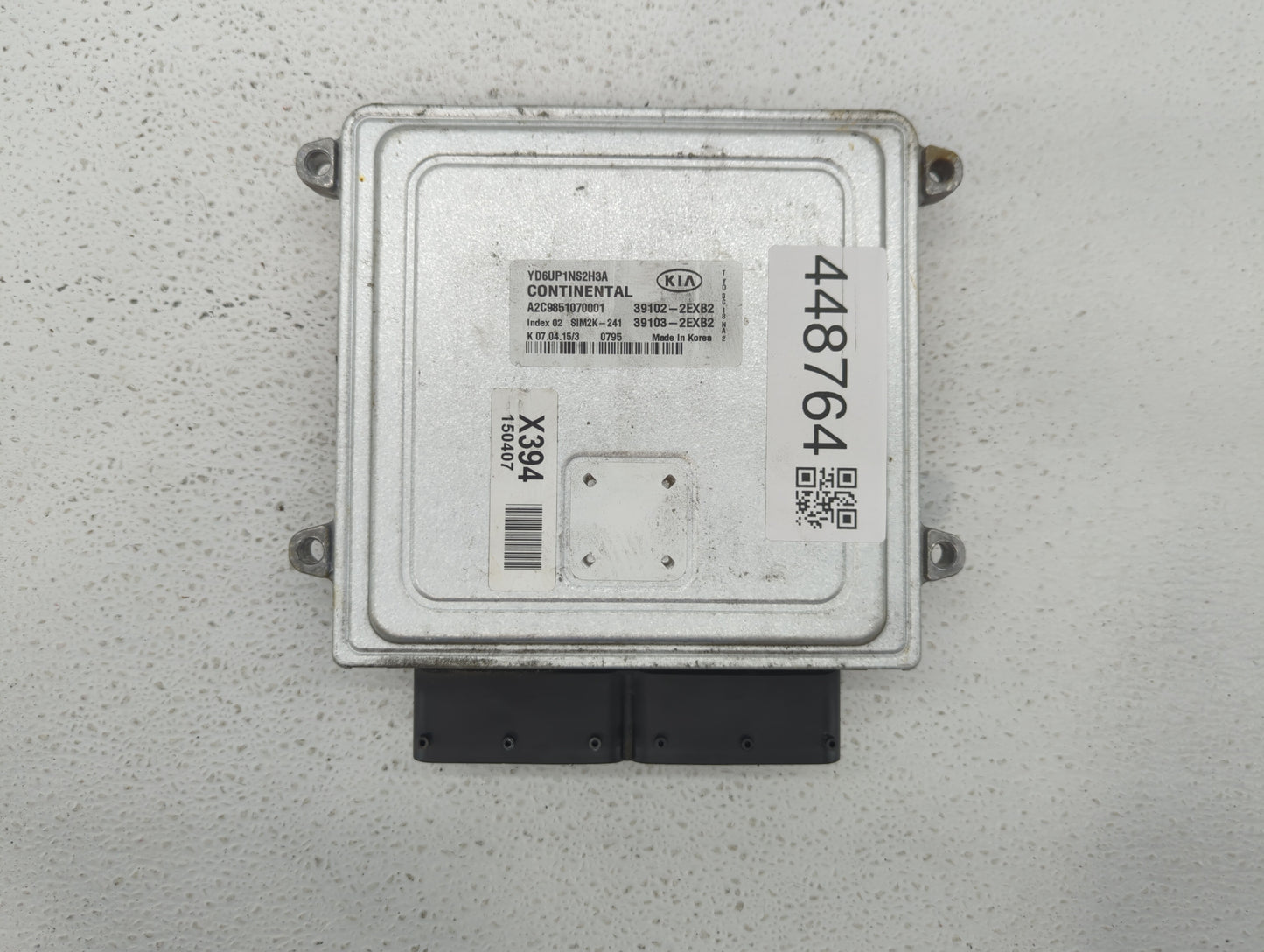 2016 Kia Forte PCM Engine Control Computer ECU ECM PCU OEM P/N:39103-2EXB2 39102-2EXB2, 39106-2EXB2, 39107-2EXB2 Fits OEM Us