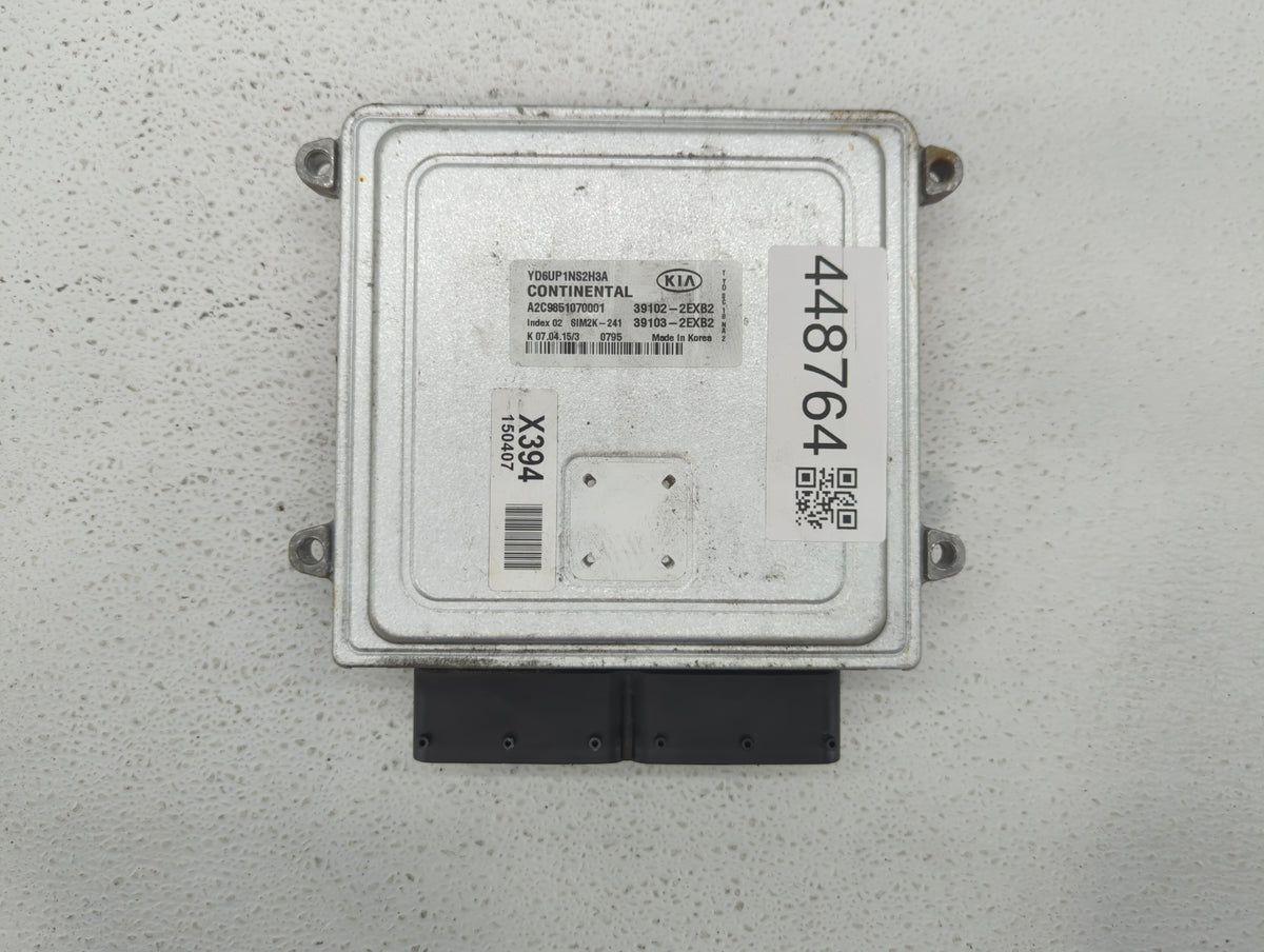 2016 Kia Forte PCM Engine Control Computer ECU ECM PCU OEM P/N:39103-2EXB2 39102-2EXB2, 39106-2EXB2, 39107-2EXB2 OEM Used Au