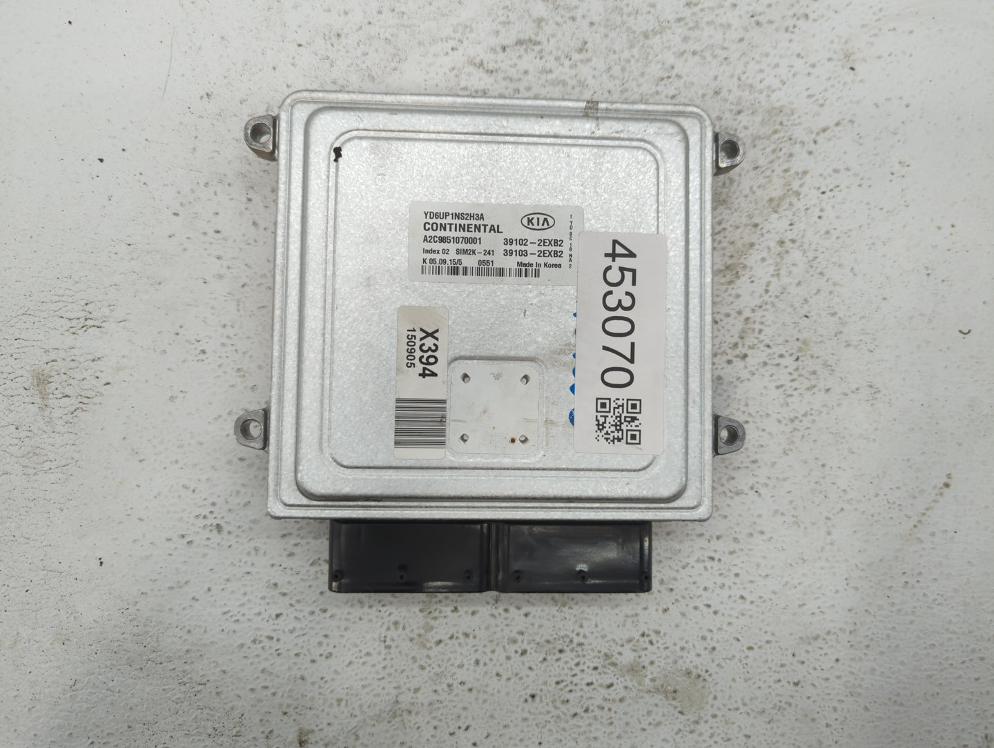 2016 Kia Forte PCM Engine Control Computer ECU ECM PCU OEM P/N:39103-2EXB2 39102-2EXB2, 39106-2EXB2, 39107-2EXB2 Fits OEM Us
