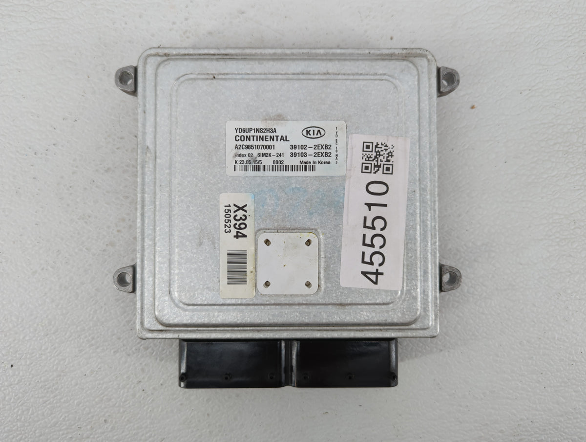 2016 Kia Forte PCM Engine Control Computer ECU ECM PCU OEM P/N:39103-2EXB2 39102-2EXB2, 39106-2EXB2, 39107-2EXB2 OEM Used Au