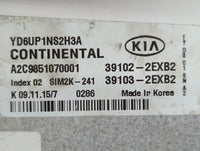 2016 Kia Forte PCM Engine Control Computer ECU ECM PCU OEM P/N:39102-2EXB2 39103-2EXB2 Fits OEM Used Auto Parts - Oemusedaut