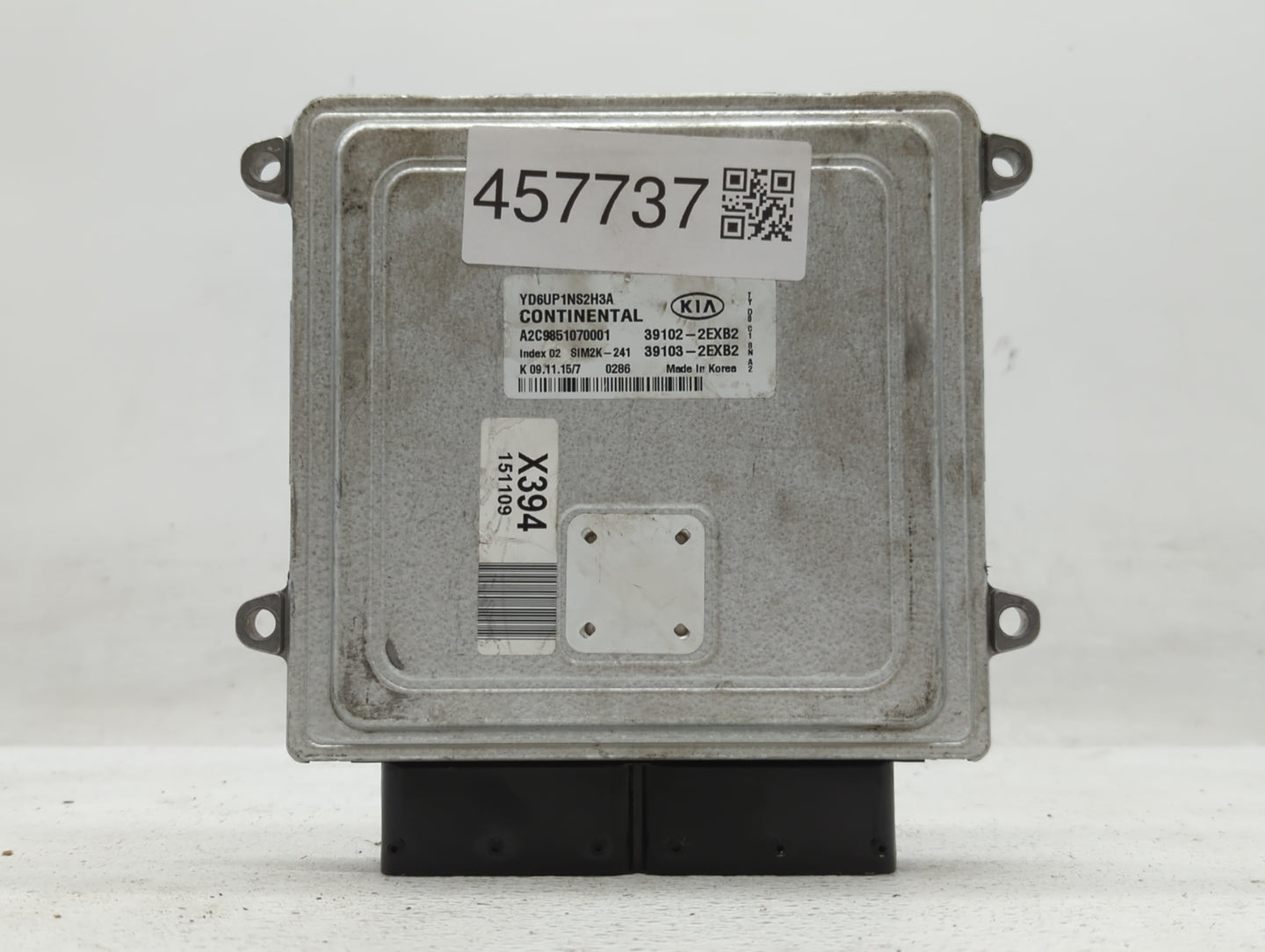 2016 Kia Forte PCM Engine Control Computer ECU ECM PCU OEM P/N:39102-2EXB2 39103-2EXB2 Fits OEM Used Auto Parts - Oemusedaut