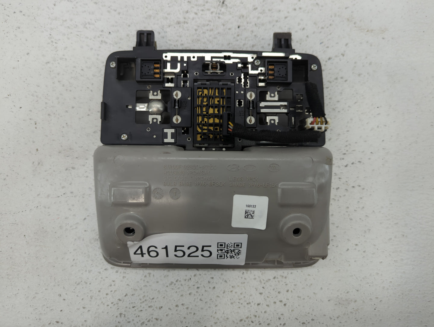 2014-2018 Kia Forte Overhead Roof Console Grey - Oemusedautoparts1.com