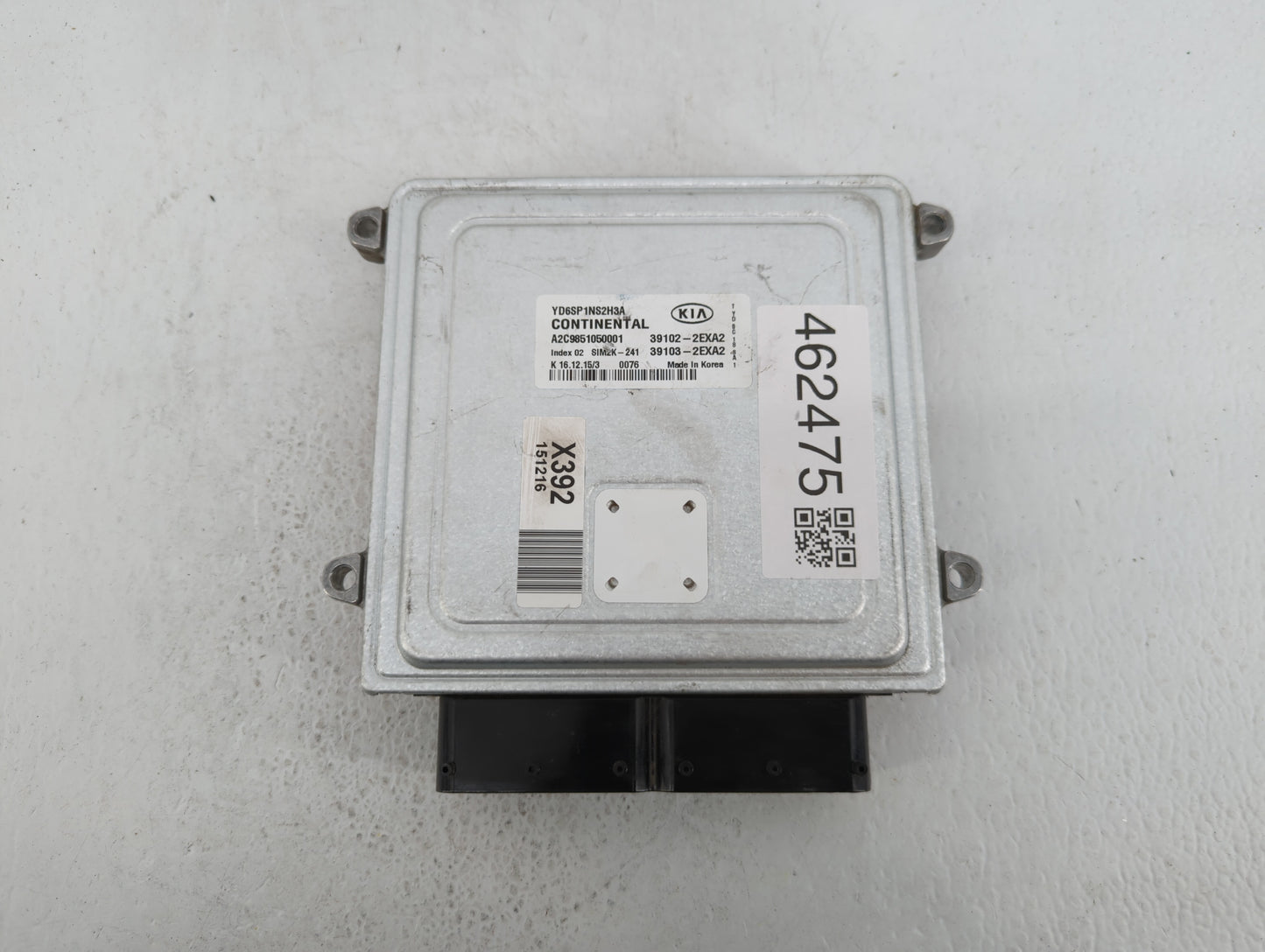 2016 Kia Forte PCM Engine Control Computer ECU ECM PCU OEM P/N:39103-2EXA2 39102-2EXA2, 39106-2EXA2, 39102-2EXB2, 39103-2EXB
