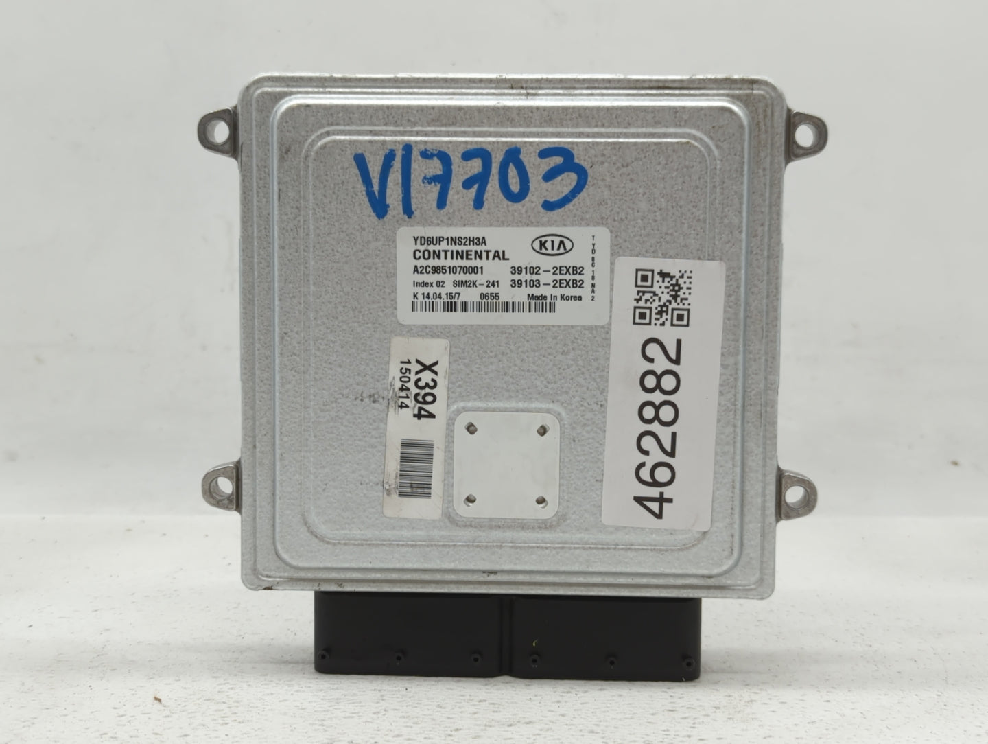 2016 Kia Forte PCM Engine Control Computer ECU ECM PCU OEM P/N:39103-2EXB2 39102-2EXB2 Fits OEM Used Auto Parts - Oemusedaut