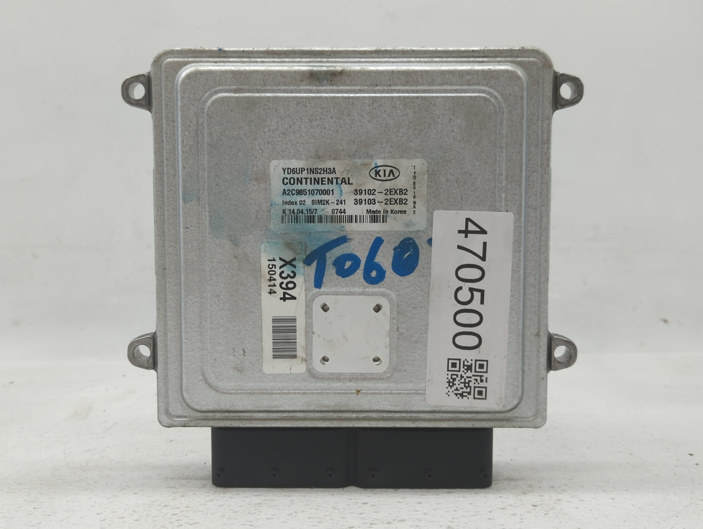 2016 Kia Forte PCM Engine Control Computer ECU ECM PCU OEM P/N:39103-2EXB2 39102-2EXB2 Fits OEM Used Auto Parts - Oemusedaut