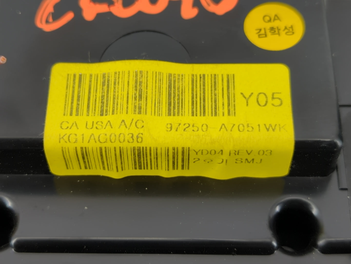 2014-2016 Kia Forte Climate Control Module Temperature AC/Heater Replacement P/N:97250-A7050 97250-B0AA0 Fits Fits 2014 2015