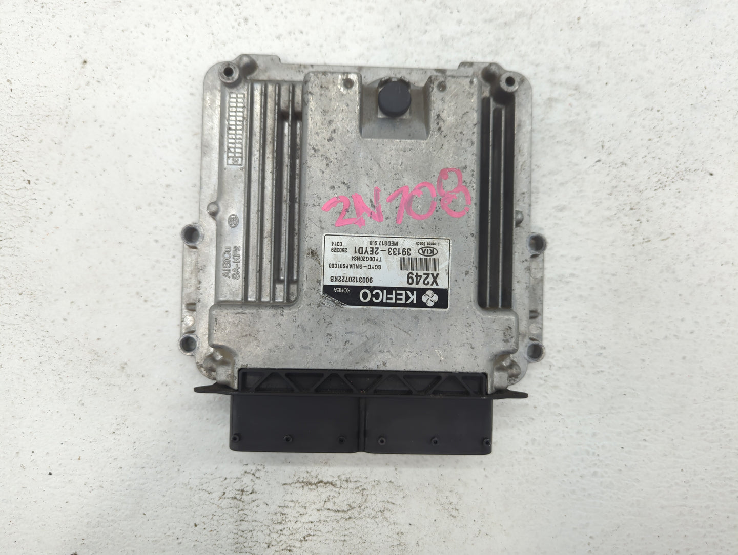 2016 Kia Forte PCM Engine Control Computer ECU ECM PCU OEM P/N:39133-2EYD1 39133-2EYB7 Fits OEM Used Auto Parts - Oemusedaut