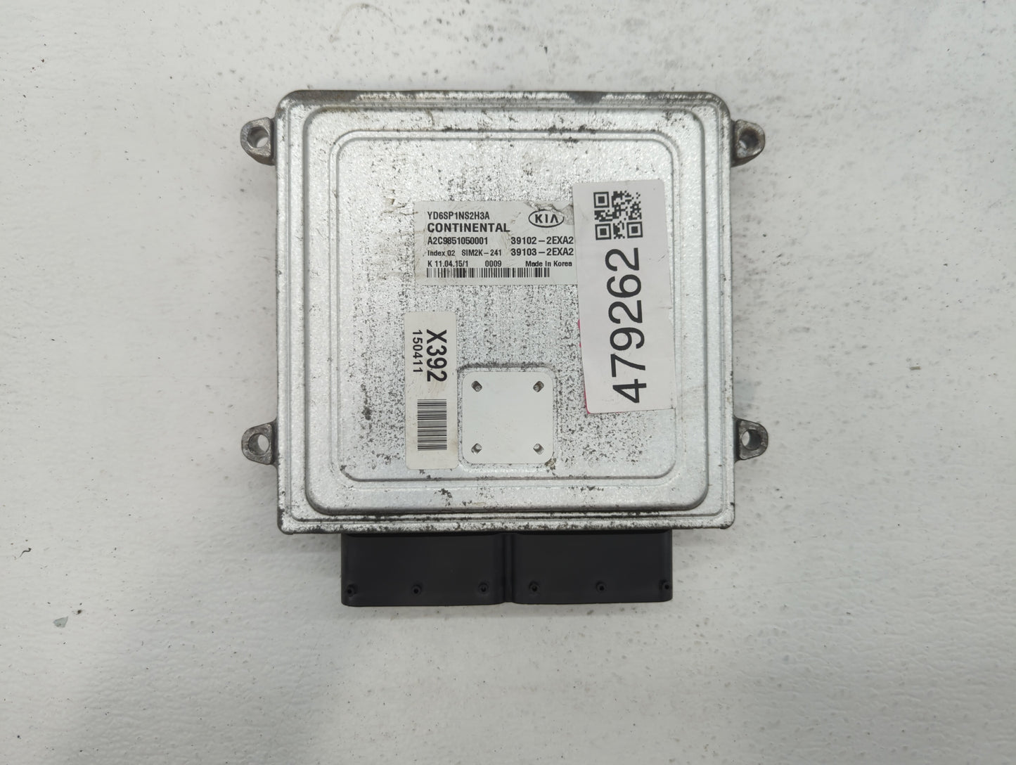 2016 Kia Forte PCM Engine Control Computer ECU ECM PCU OEM P/N:39103-2EXA2 39102-2EXA2, 39103-2EXB2, 39102-2EXB2 Fits OEM Us