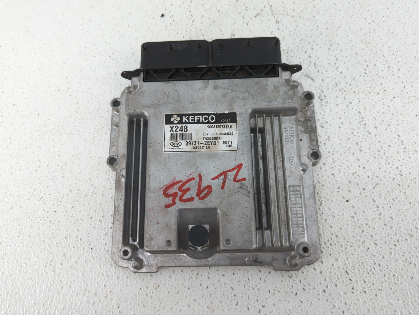 2016 Kia Forte PCM Engine Control Computer ECU ECM PCU OEM P/N:39133-2EYD2 39131-2EYD1 Fits OEM Used Auto Parts - Oemusedaut