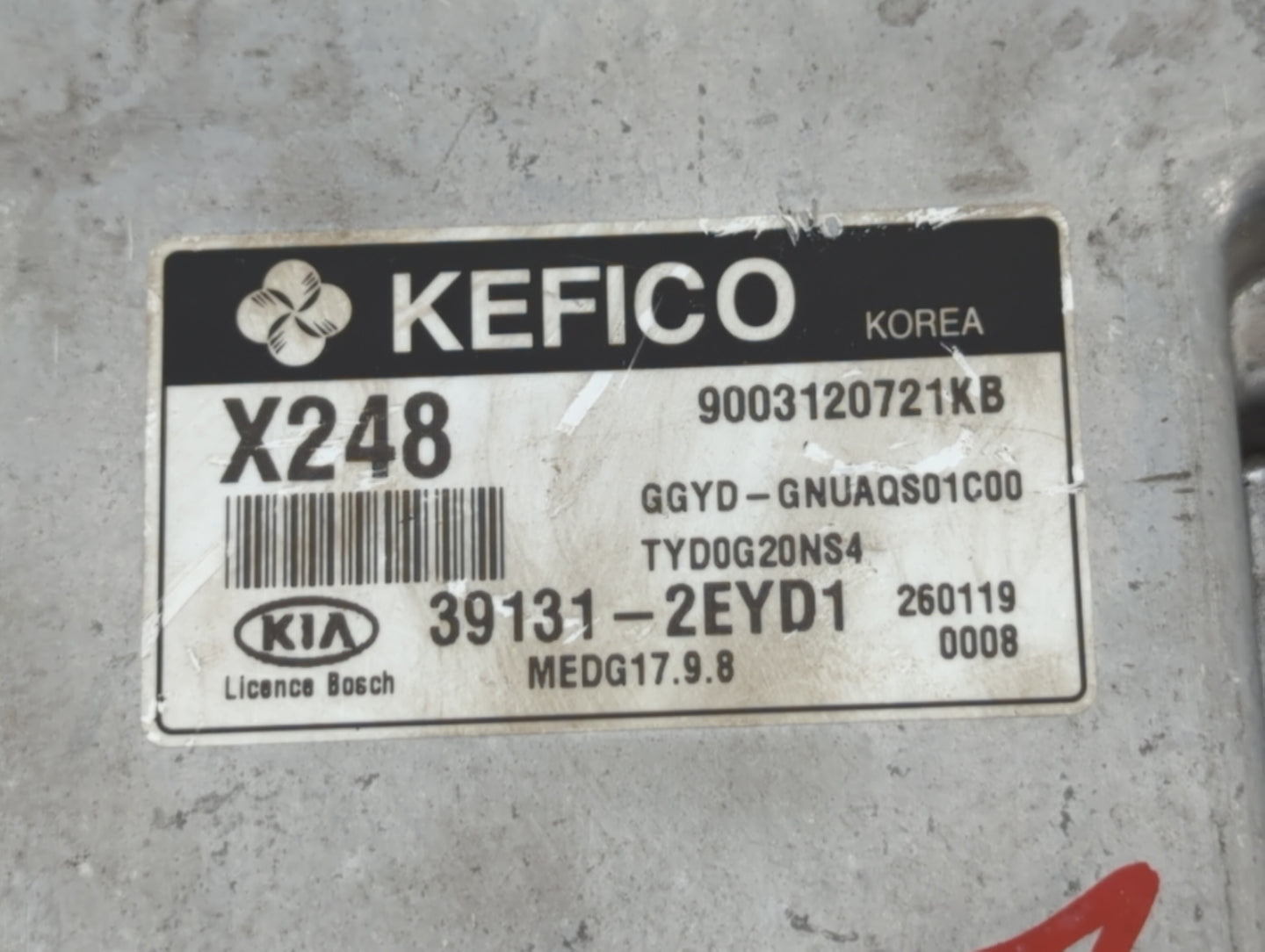 2016 Kia Forte PCM Engine Control Computer ECU ECM PCU OEM P/N:39133-2EYD2 39131-2EYD1 Fits OEM Used Auto Parts - Oemusedaut