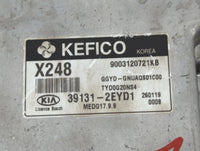 2016 Kia Forte PCM Engine Control Computer ECU ECM PCU OEM P/N:39133-2EYD2 39131-2EYD1 Fits OEM Used Auto Parts - Oemusedaut