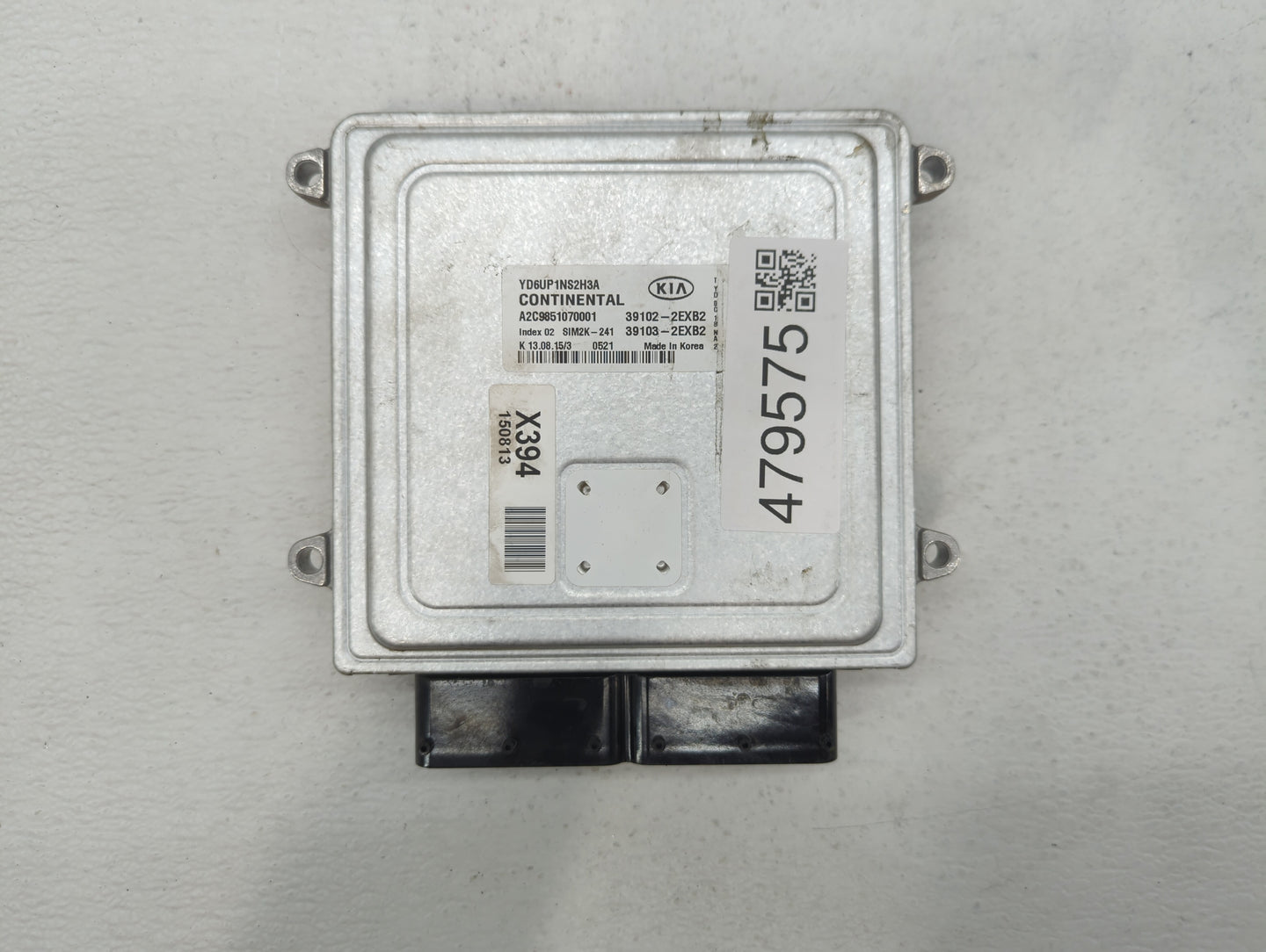2016 Kia Forte PCM Engine Control Computer ECU ECM PCU OEM P/N:39103-2EXB2 39102-2EXB2 Fits OEM Used Auto Parts - Oemusedaut