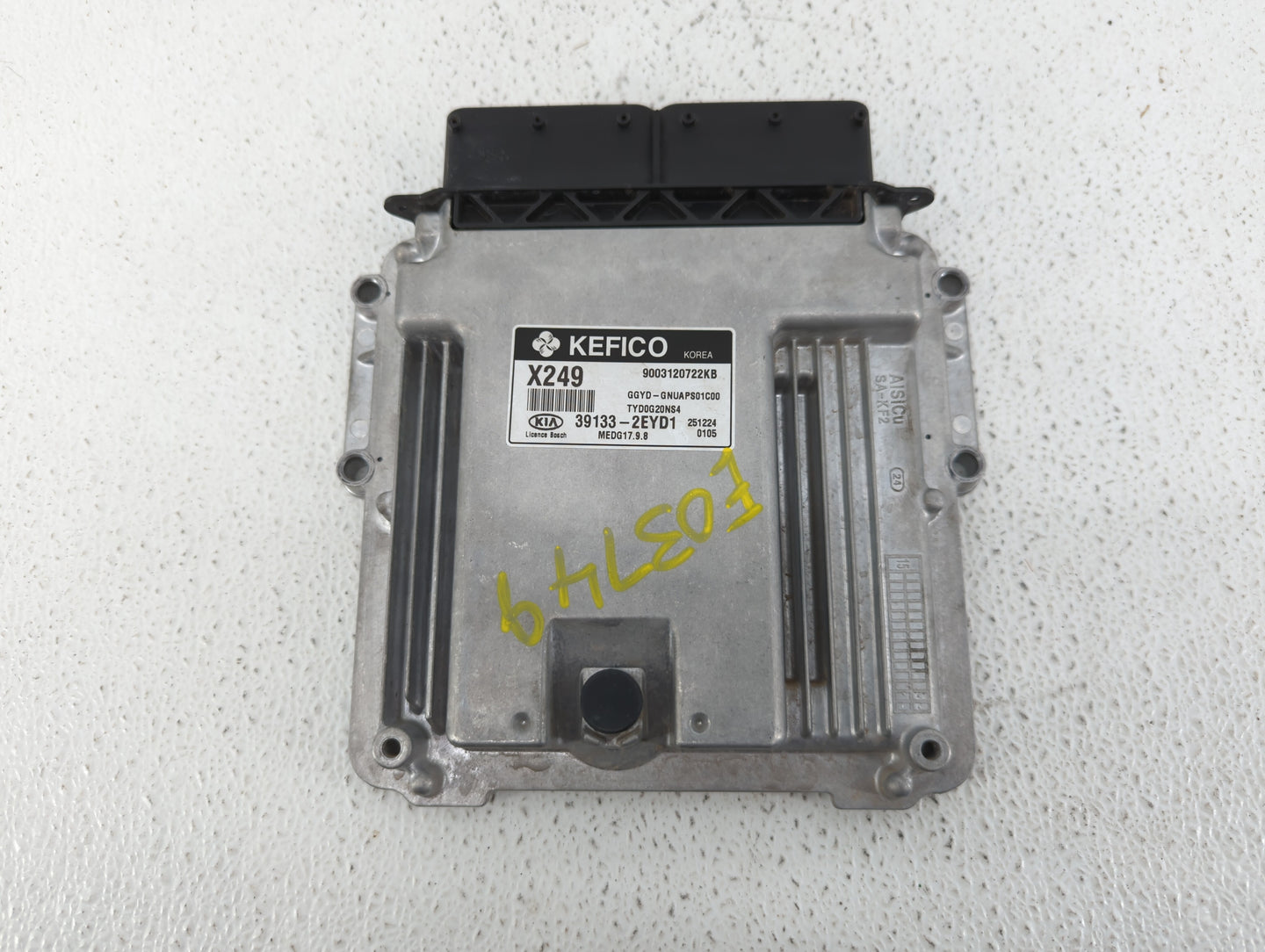 2016 Kia Forte PCM Engine Control Computer ECU ECM PCU OEM P/N:39133-2EYD1 39133-2EYD2, 39131-2EYD1 Fits OEM Used Auto Parts