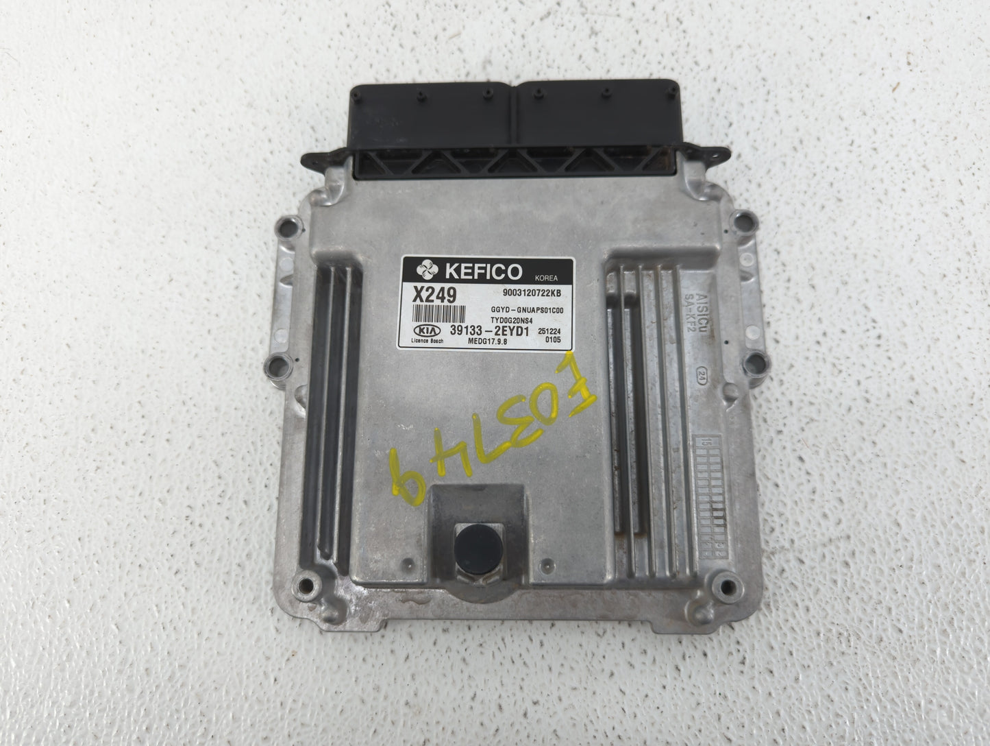 2016 Kia Forte PCM Engine Control Computer ECU ECM PCU OEM P/N:39133-2EYD1 39133-2EYD2, 39131-2EYD1 Fits OEM Used Auto Parts
