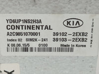 2016 Kia Forte PCM Engine Control Computer ECU ECM PCU OEM P/N:39103-2EXB2 39102-2EXB2 Fits OEM Used Auto Parts - Oemusedaut