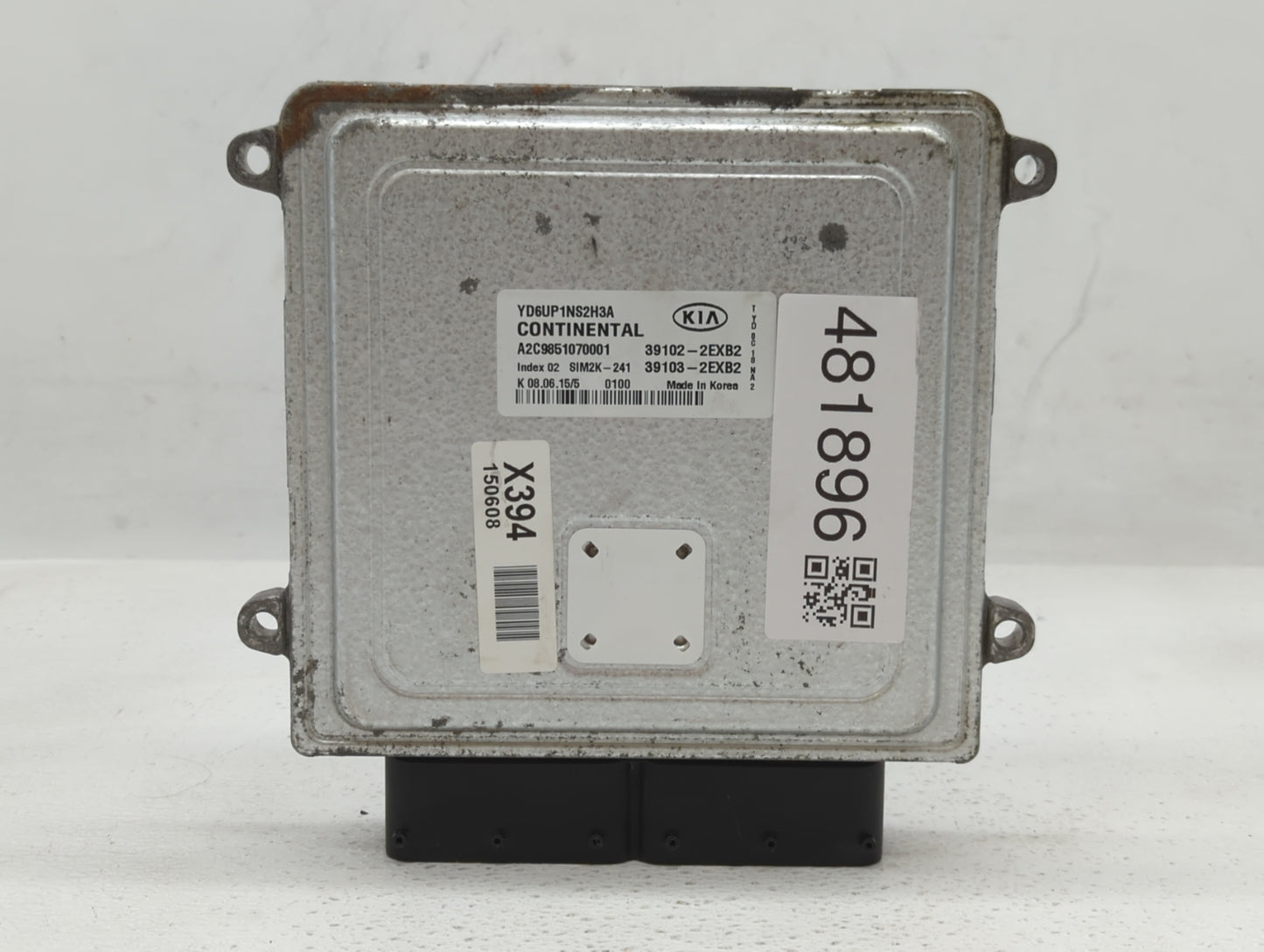 2016 Kia Forte PCM Engine Control Computer ECU ECM PCU OEM P/N:39103-2EXB2 39102-2EXB2 Fits OEM Used Auto Parts - Oemusedaut