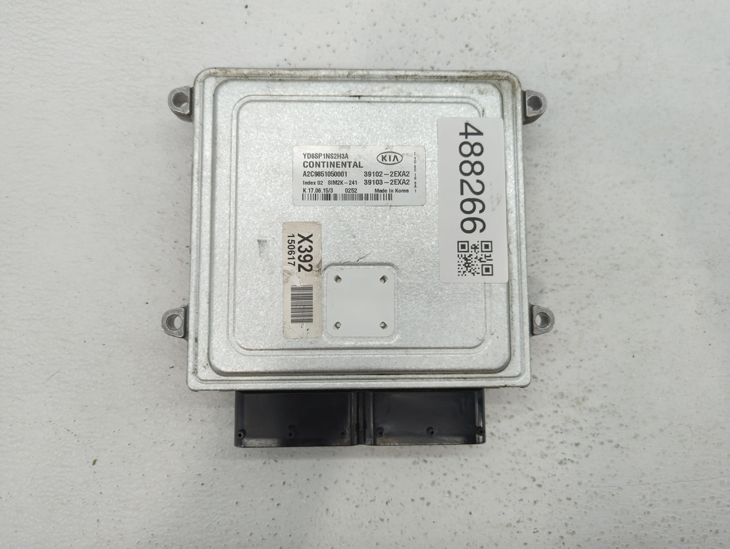 2016 Kia Forte PCM Engine Control Computer ECU ECM PCU OEM P/N:39103-2EXA2 39102-2EXA2 Fits OEM Used Auto Parts - Oemusedaut