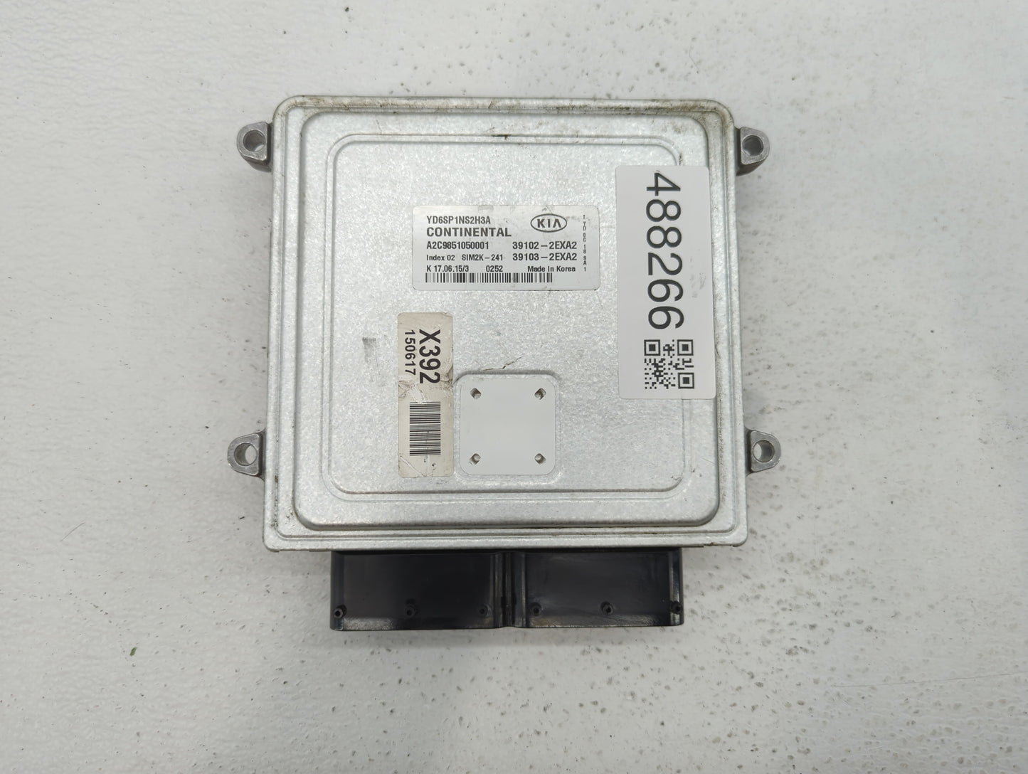 2016 Kia Forte PCM Engine Control Computer ECU ECM PCU OEM P/N:39103-2EXA2 39102-2EXA2 Fits OEM Used Auto Parts - Oemusedaut